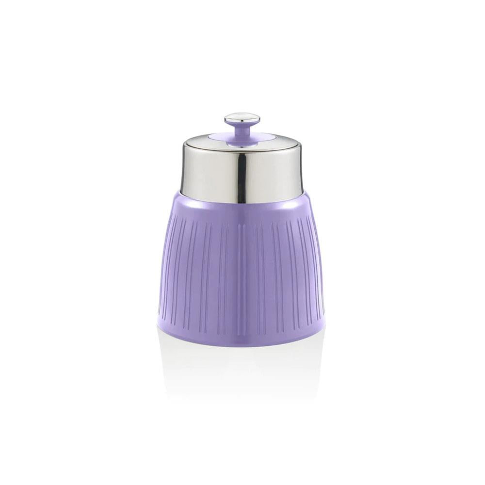 Swan Retro Tea Coffee And Sugar Canisters 1.2 Litre Capacity Set of 3 - Purple Secondary image