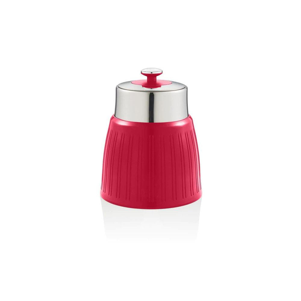 Swan Retro Tea Coffee And Sugar Canisters 1.2 Litre Capacity Set of 3 - Red Secondary image