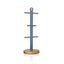 Swan Nordic Six Branch Mug Tree With Bamboo Base Wooden Effect Steel - Blue