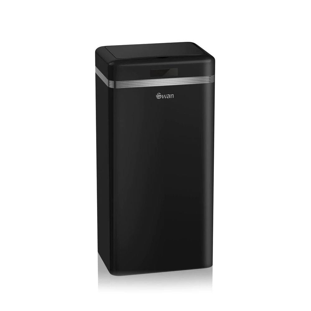 Swan Retro Square Sensor Bin With Infrared Technology Square 45 Litre - Black Main image