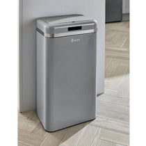 Swan Retro Square Sensor Bin With Infrared Technology Square 45 Litre - Grey