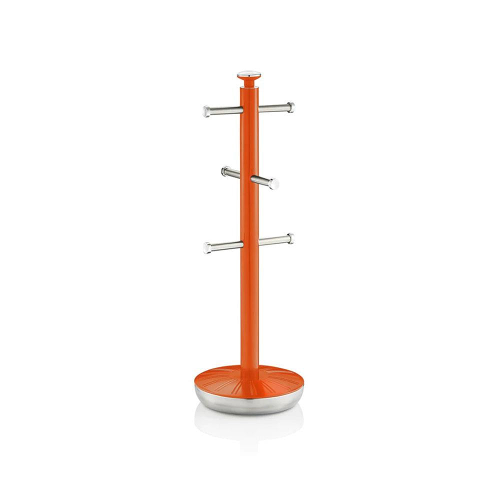 Swan Retro Towel Pole And Mug Tree Set Chrome Stainless Steel - Orange Secondary image