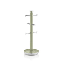 Swan Retro Towel Pole And Mug Tree Set Chrome Stainless Steel - Green