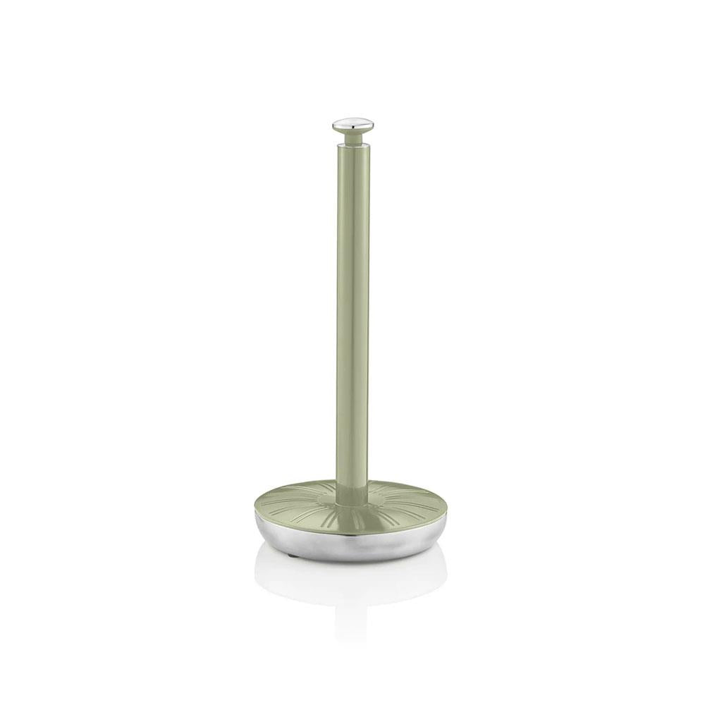Swan Retro Towel Pole And Mug Tree Set Chrome Stainless Steel - Green