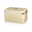 Swan Retro Bread Bin Metal Stainless Steel Chrome 18 Litre Storage Capacity - Cream