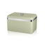 Swan Retro Bread Bin Metal Stainless Steel Chrome 18 Litre Storage Capacity - Green