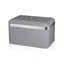 Swan Retro Bread Bin Metal Stainless Steel Chrome 18 Litre Storage Capacity - Grey