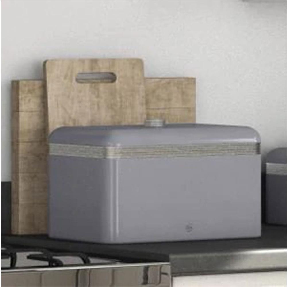 Swan Retro Bread Bin Metal Stainless Steel Chrome 18 Litre Storage Capacity - Grey Secondary image