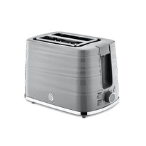 Swan Symphony 2 Slice Toaster Plastic High Gloss And Matt Finish 930 W - Grey