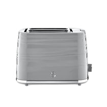 Swan Symphony 2 Slice Toaster Plastic High Gloss And Matt Finish 930 W - Grey