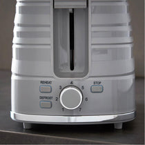 Swan Symphony 2 Slice Toaster Plastic High Gloss And Matt Finish 930 W - Grey