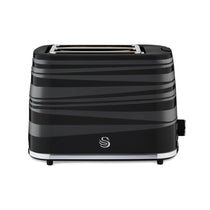 Swan Symphony 2 Slice Toaster Plastic High Gloss And Matt Finish 930 W - Black