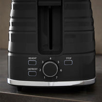 Swan Symphony 2 Slice Toaster Plastic High Gloss And Matt Finish 930 W - Black