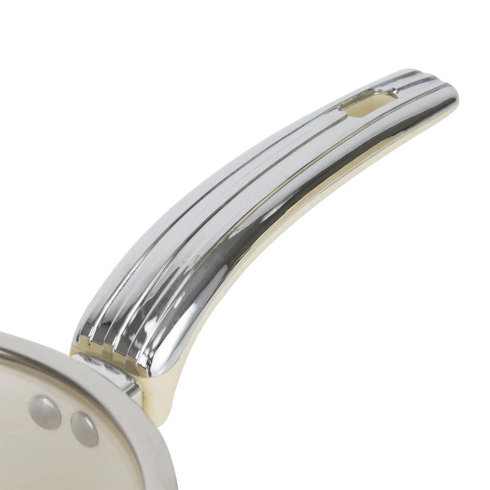 Swan Retro 3 Piece Saucepan Set With Glass Lids 16cm/18cm/20cm - Cream