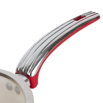 Swan Retro 3 Piece Saucepan Set With Glass Lids 16cm/18cm/20cm - Red