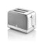 Swan Retro 2 Slice Toaster With Defrost Reheat And Cancel Functions Stainless Steel 815 W - Grey