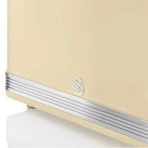 Swan Retro 2 Slice Toaster With Defrost Reheat And Cancel Functions Stainless Steel 815 W - Cream