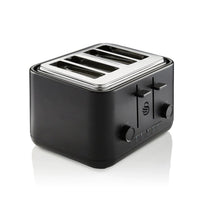 Swan Stealth 4 Slice Toaster With Defrost Reheat And Cancel Functions Stainless Steel 2000 W - Black