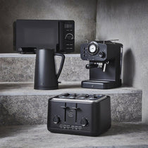 Swan Stealth 4 Slice Toaster With Defrost Reheat And Cancel Functions Stainless Steel 2000 W - Black