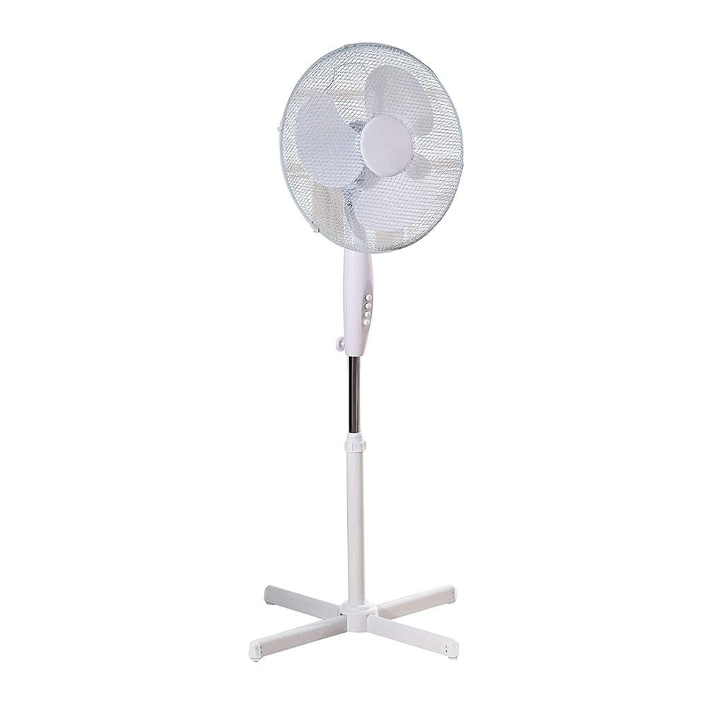 Fine Elements Oscillating 16 Inch Pedestal Fan With 2 Speed Settings 45 W - White Main image