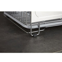 Swan Dish Rack Rust Resistant Dish Drainer With Anti Slip Feet And Drip Tray - Chrome