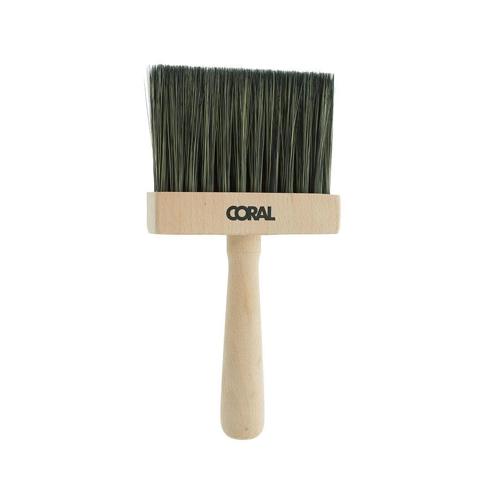 Coral Aspire Paint Dusting Brush With Fine Synthetic Bristle 4 inch Brush Head - Beige