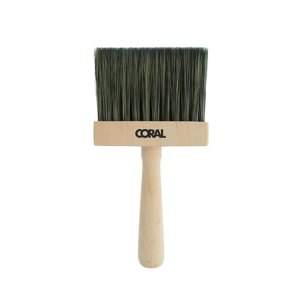 Coral Aspire Paint Dusting Brush With Fine Synthetic Bristle 4 inch Brush Head - Beige
