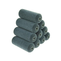 Coral Aspire Paint Mini Roller Sleeve Cover With Flocked Surface For Wood Finishing 4 Inch 10 Piece Set - Grey