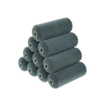 Coral Aspire Paint Mini Roller Sleeve Cover With Flocked Surface For Wood Finishing 4 Inch 10 Piece Set - Grey