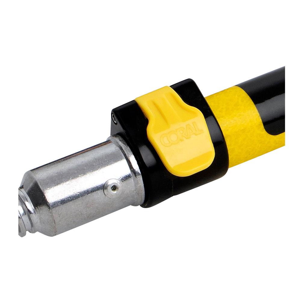 Coral Endurance Telescopic Extension Pole With Latest Flip-Cam Lock 0.6-1.2M / 2-4FT - Yellow/Black