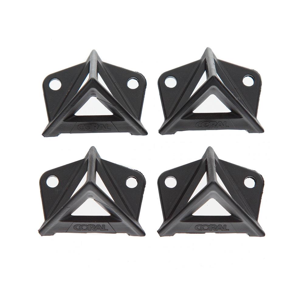 Coral Essentials Painters Pyramid Stands For Furniture And Painted Surface Support 32mm Tall 4 Piece Set - Black