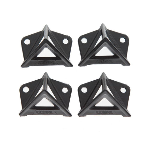 Coral Essentials Painters Pyramid Stands For Furniture And Painted Surface Support 32mm Tall 4 Piece Set - Black - product photo