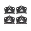Coral Essentials Painters Pyramid Stands For Furniture And Painted Surface Support 32mm Tall 4 Piece Set - Black