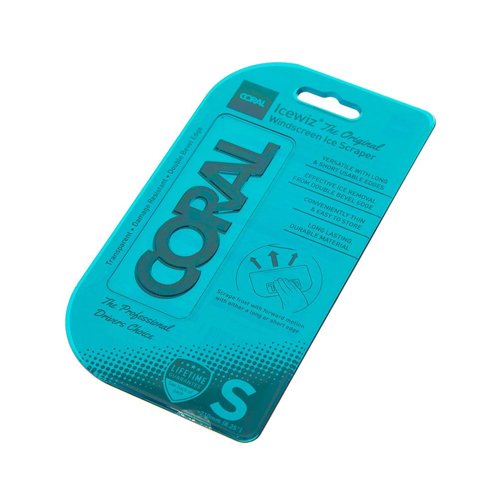 Coral Icewiz Original Ice Scraper And Snow Remover For Car Windscreens 8.2 Inch - Blue