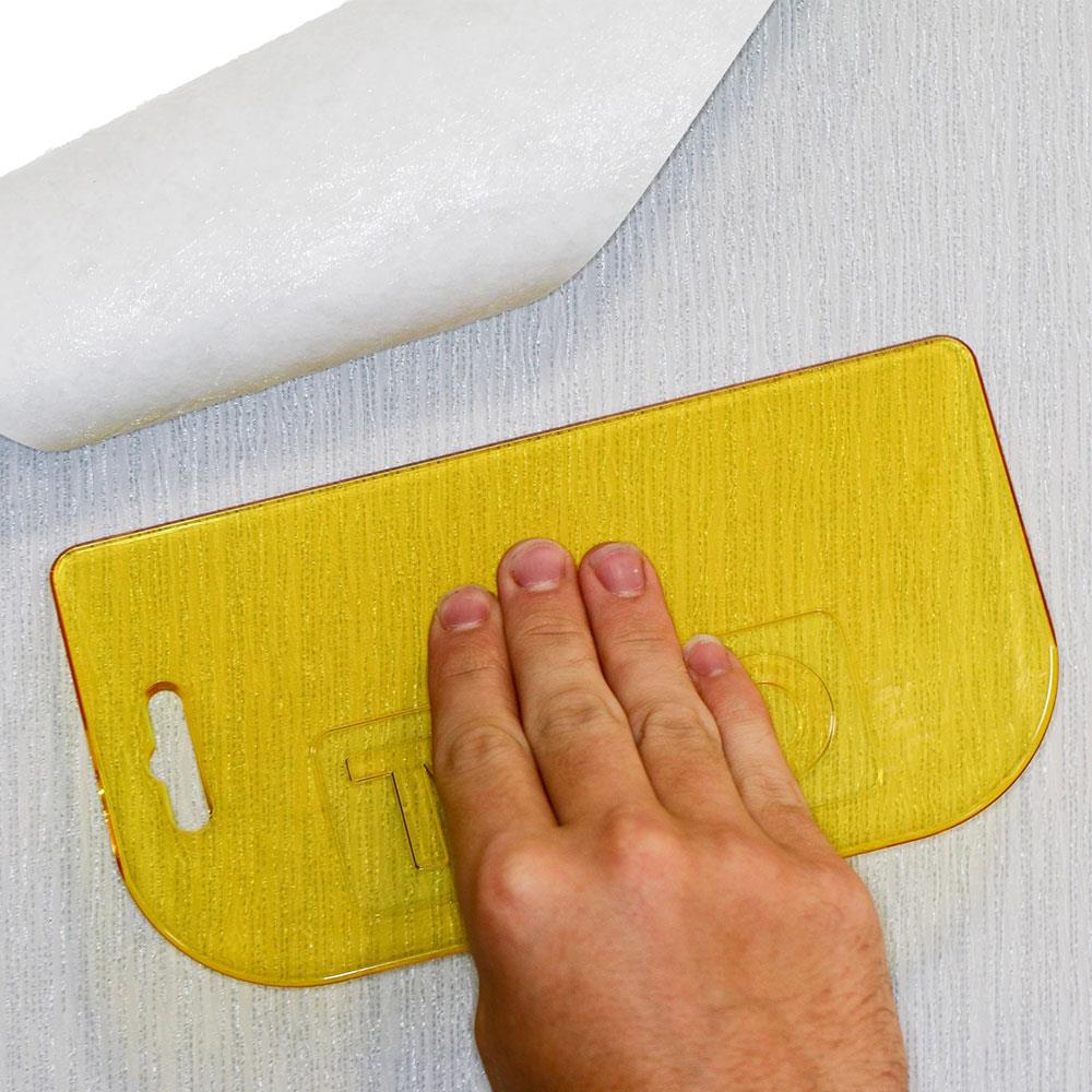 Coral Paperwiz Original 3-In-1 Wallpaper Tool For Paper-Hanging Trim Guide And Paint Shield 8.2 Inch - Yellow
