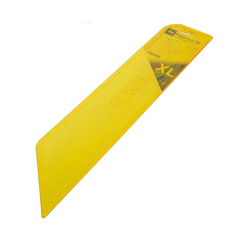 Coral Paperwiz XL Original 3-In-1 Wallpaper Tool For Paper Hanging Trim Guide And Paint Shield 21 Inch 54cm - Yellow Secondary image
