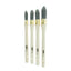 Coral Precision Round Sash Paint Brushes With Platinum Easy Clean Filaments 4 Piece Set - White