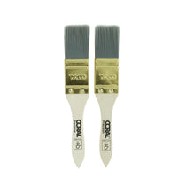 Coral Precision Touch-Up And Detail Paint Brushes With Platinum Easy Clean Filaments 2 Piece Set - White