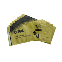 Coral Seal And Save Wrapper For Wet Storage of Paint Brushes And Roller Covers 10 Piece Set - Yellow/Black
