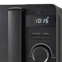 Swan Stealth Digital Microwave Glass Various Power Levels 800 W 20 Litre - Black