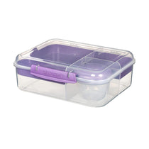 Sistema Bento Box To Go Lunch Box With Fruit Yogurt Pot 1.65 Litre - Assorted Colours