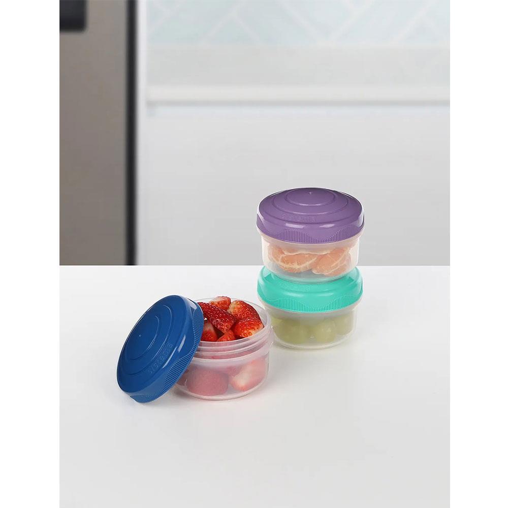 Sistema Mini Bites To Go 130ml Little Containers With Colourful Lids Set of 3 - Assorted Colours Secondary image