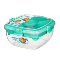 Sistema TO GO Salad To Go Lunch Box 1.1 Litre Container - Assorted Colours