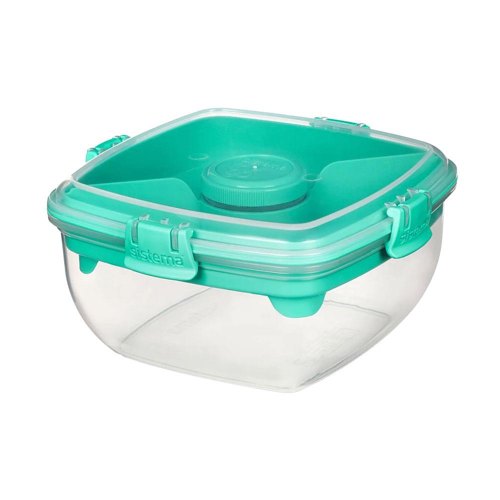Sistema TO GO Salad To Go Lunch Box 1.1 Litre Container - Assorted Colours