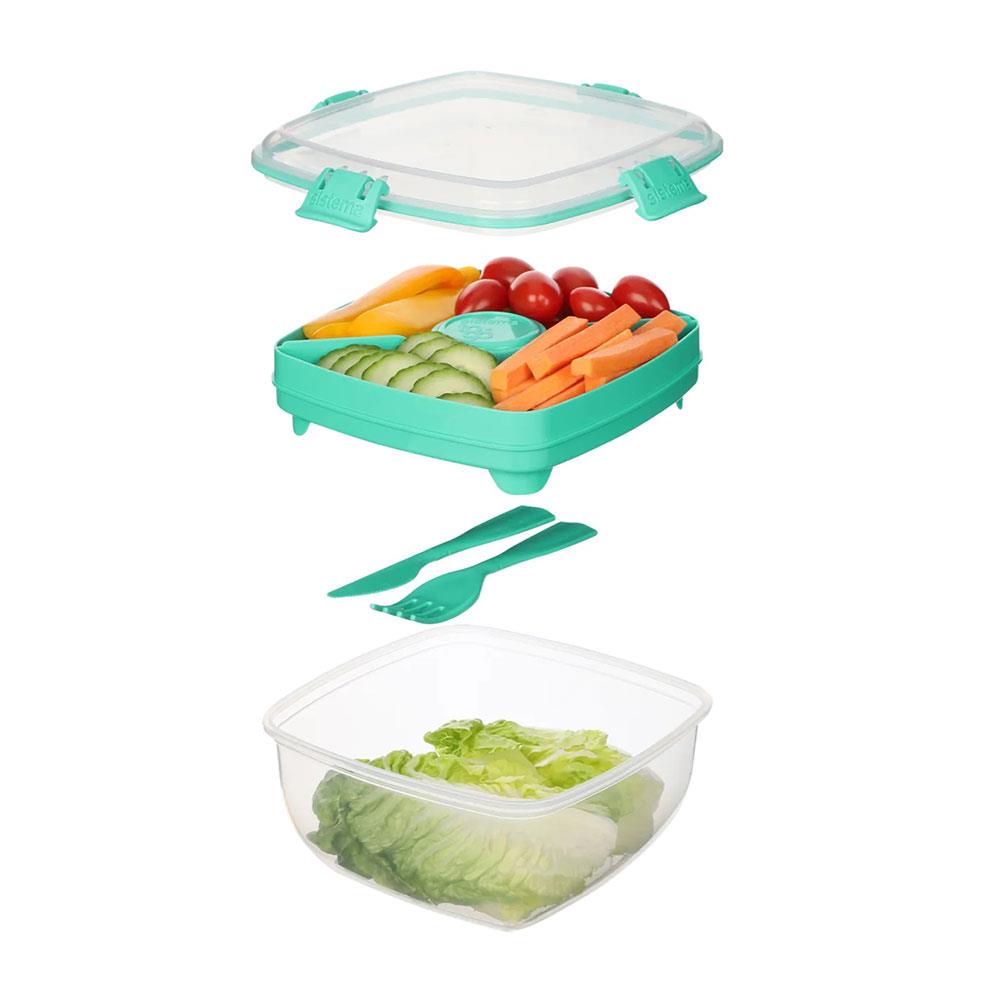 Sistema TO GO Salad To Go Lunch Box 1.1 Litre Container - Assorted Colours