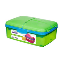 Sistema Trends Slimline Quaddie Lunch Box 1.5 Litre - Assorted Colour