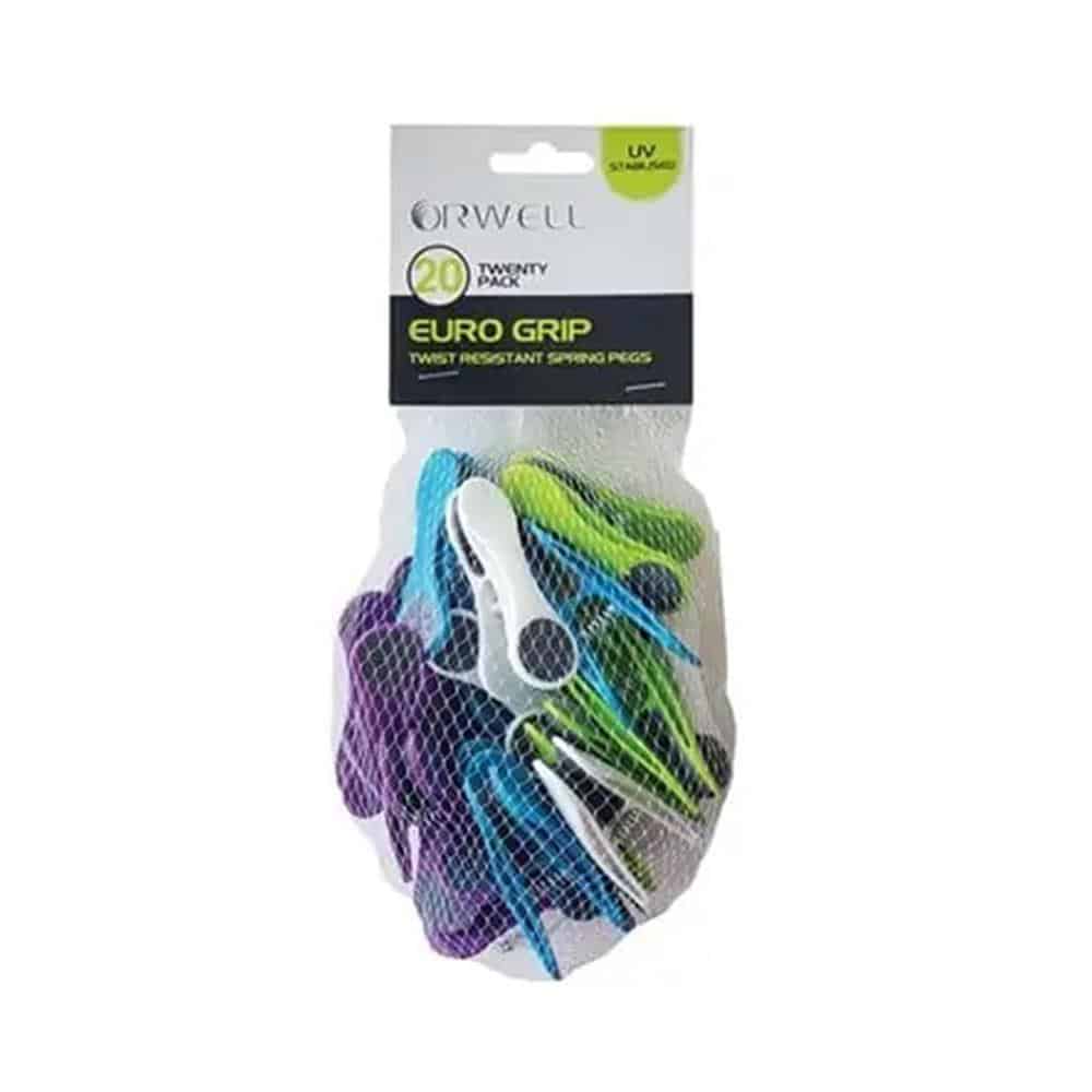 Orwell Euro Grip Spring Peg - 20 Pieces Main image