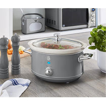 Swan Retro Slow Cooker Stainless Steel 200 W 3.5 Litre - Grey