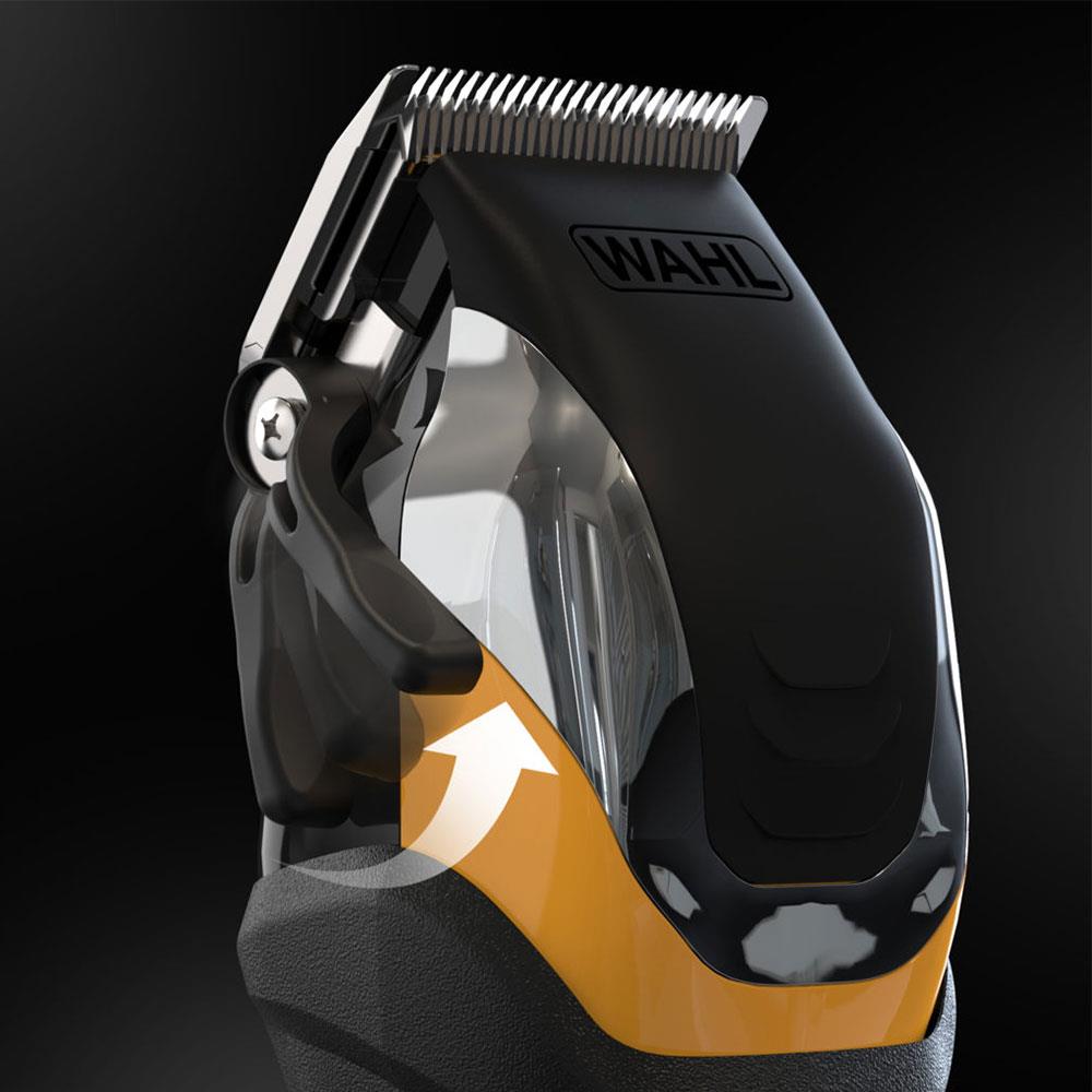 Wahl Extreme Grip Pro Hair Clipper With 10 Attachment Combs - Black/Yellow