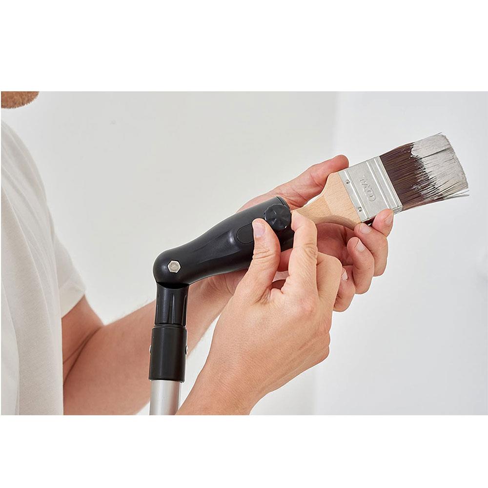 Coral Essentials Paint Brush Holder And Tool Extender Adaptor With Adjustable Angles For Extension Poles